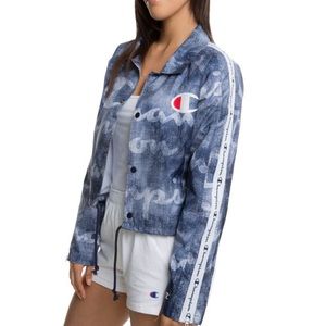 Champion Coaches jacket logo print sporty fun💪🏻